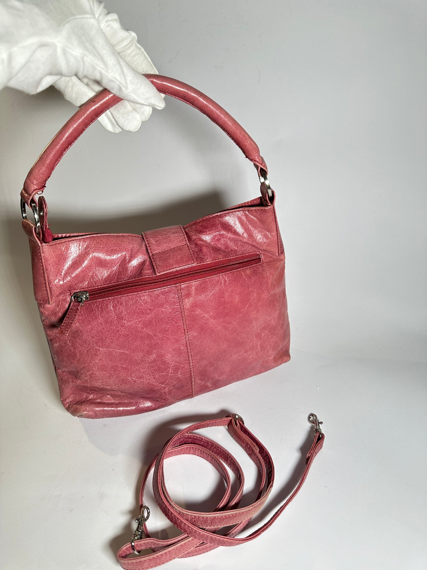 PINK LEATHER BAG