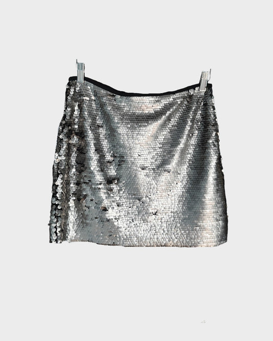 METALLIC SEQUEN SKIRT