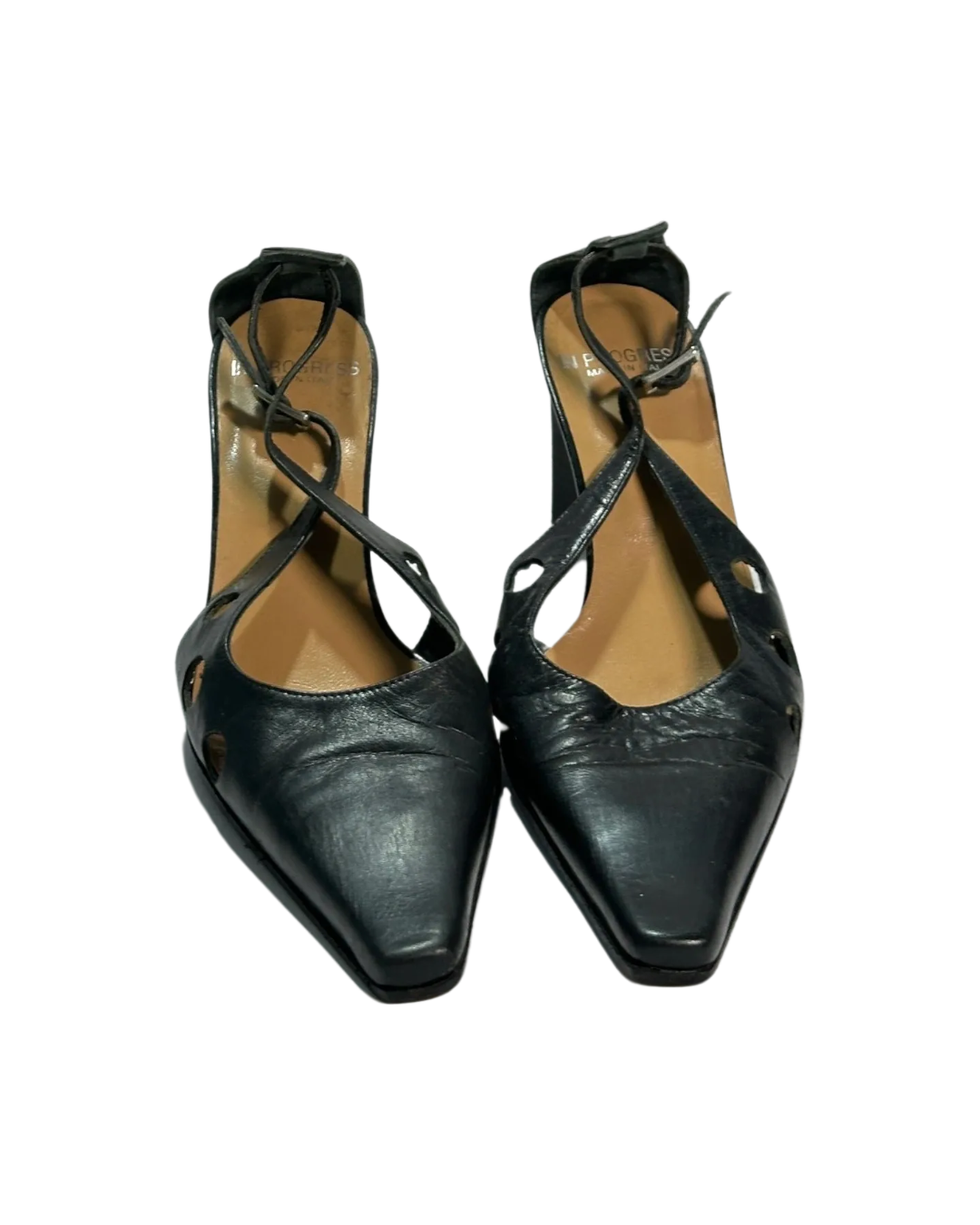 LEATHER VINTAGE HEELS