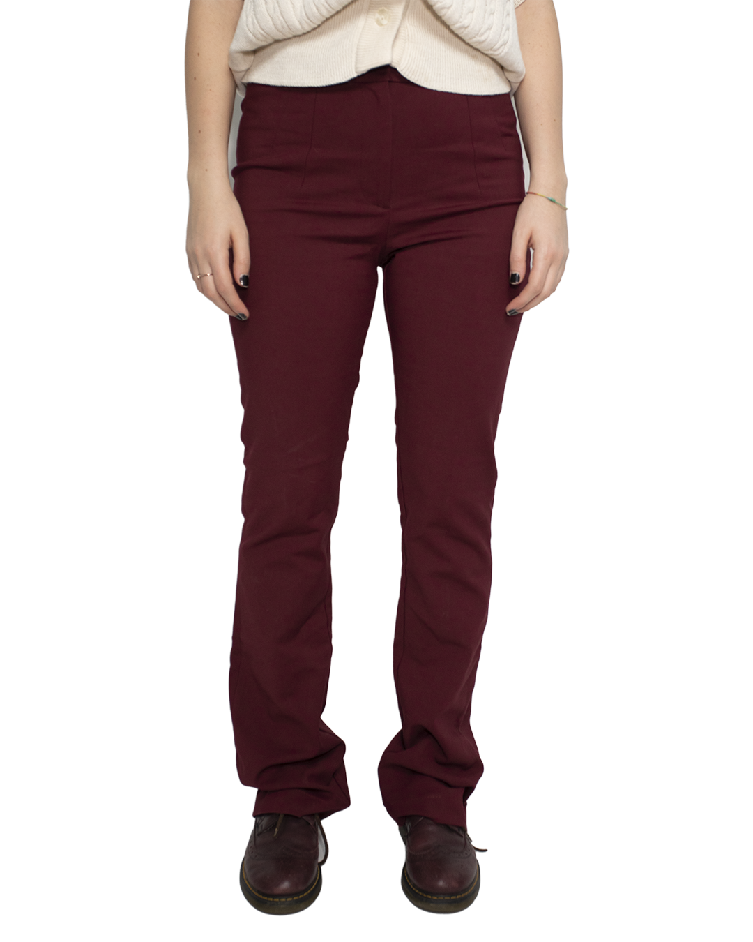 BURGUNDY RED PANTS