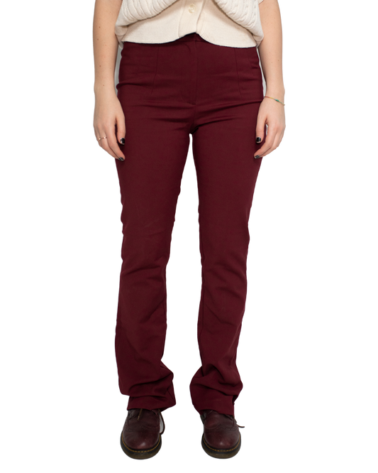 BURGUNDY RED PANTS