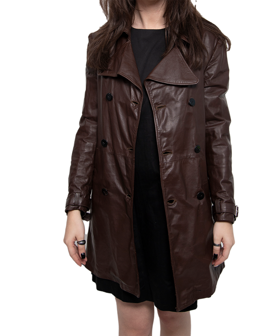 LEATHER TRENCH