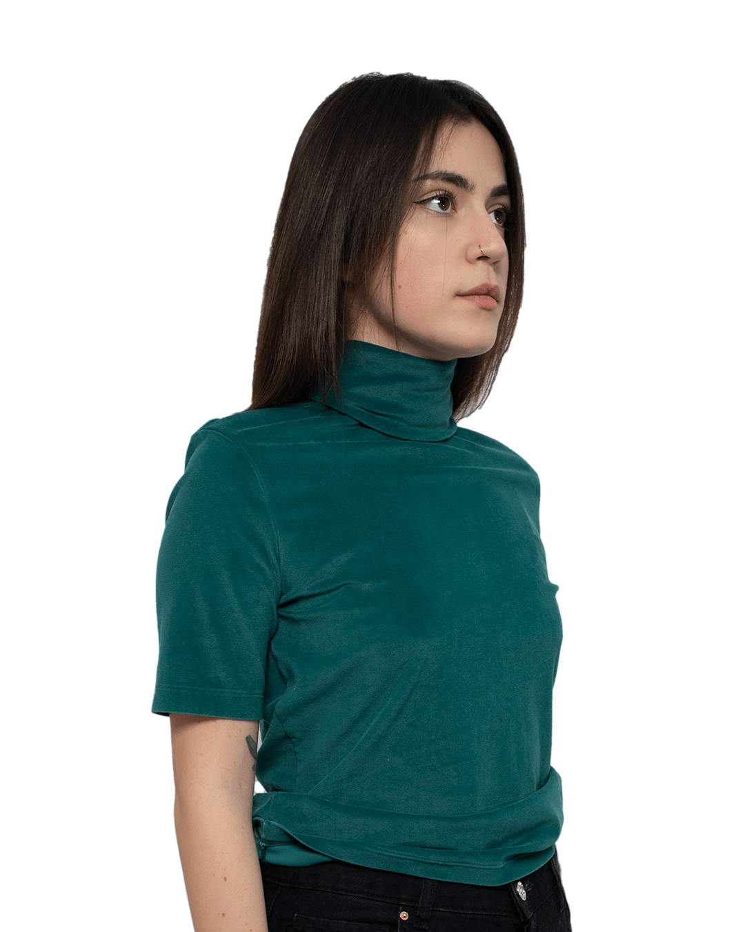 SHORT SLEEVE TURTLENECK