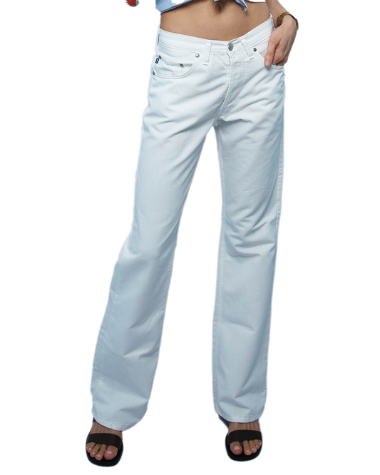 WHITE FLARED DENIM